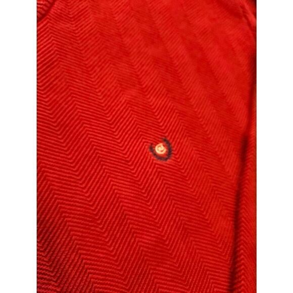 Ralph Lauren Chaps Hand framed Knit sweater Cotton Men's XL Red Crest logo - Picture 6 of 7